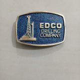 EDCO Drilling Company vintage belt buckle – front view