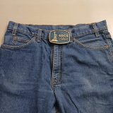 EDCO Drilling Company vintage belt buckle – worn on belt with jeans