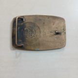 Exxon Beaufort Sea Drilling vintage belt buckle – back view