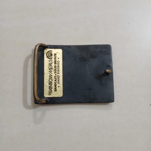 Fire 195 Broadway Corp vintage belt buckle – back view