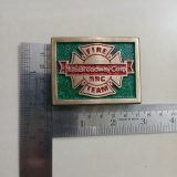 Fire 195 Broadway Corp vintage belt buckle – with ruler for size