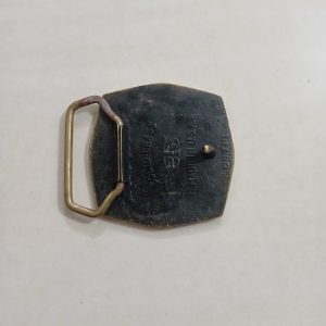 Fire Dept vintage belt buckle – back view