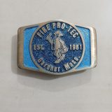Firetec Gardner Mass 1981 vintage belt buckle – front view