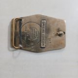 Firetec Gardner Mass 1981 vintage belt buckle – back view