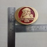 First Team MSA vintage belt buckle – with ruler for size