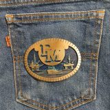 FM Offshore vintage belt buckle – on jeans back pocket