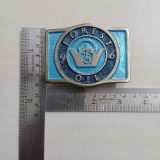 Forest Oil 1916 vintage belt buckle – with ruler for size