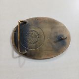 Frontier District Wagon vintage belt buckle – back view