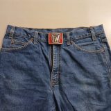 FW Foster Wheeler vintage belt buckle – worn on belt with jeans