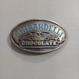 Ghirardelli Chocolate vintage belt buckle – front view