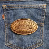 Ghirardelli Chocolate vintage belt buckle – on jeans back pocket