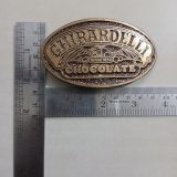 Ghirardelli Chocolate vintage belt buckle – with ruler for size