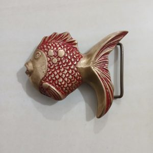 Goldfish vintage belt buckle – front view