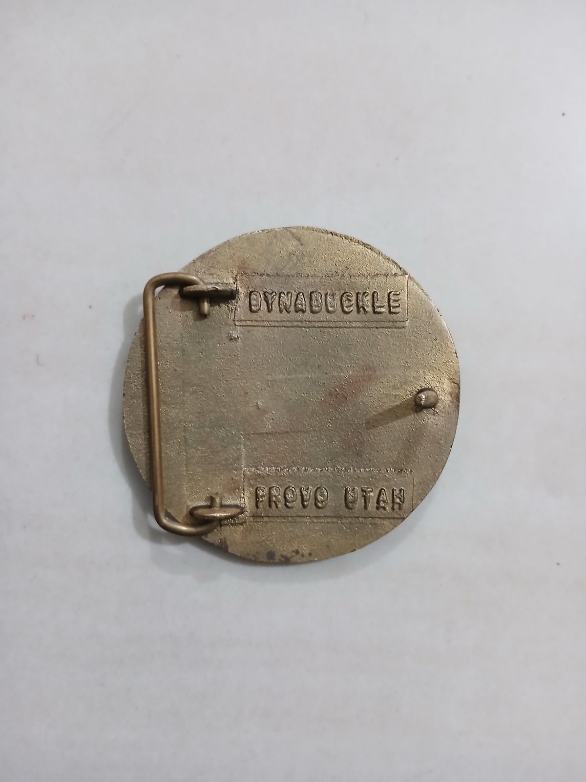 Good Time Charlies Vintage Belt Buckle – Back view Good Time Charlies vintage belt buckle – back view