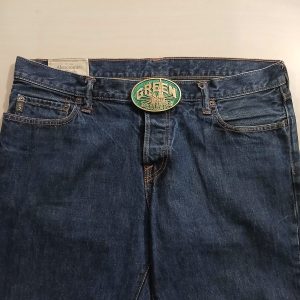 Green Drilling vintage belt buckle – worn on belt with jeans