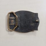 Green Floral vintage belt buckle – back view