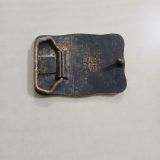 Green Floral vintage belt buckle – back view