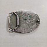 Green Floral vintage belt buckle – back view