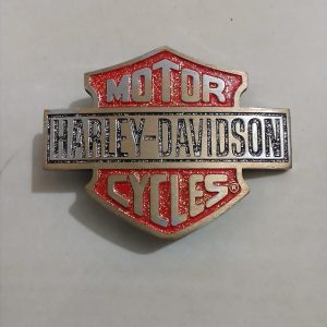 Harley-Davidson Bar Shield vintage belt buckle – front view