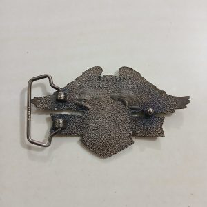 Harley-Davidson Eagle vintage belt buckle – back view