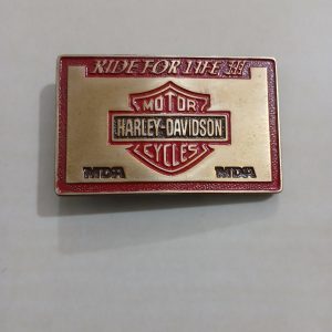 Harley-Davidson MDA vintage belt buckle – front view