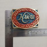 Hawaii vintage belt buckle – with ruler for size