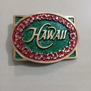Hawaii vintage belt buckle – front view