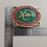 Hawaii vintage belt buckle – with ruler for size