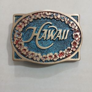 Hawaii vintage belt buckle – front view