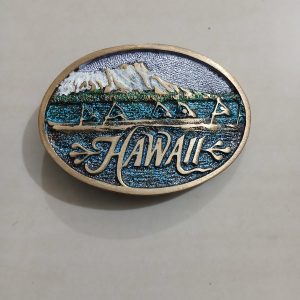Hawaii vintage belt buckle – front view