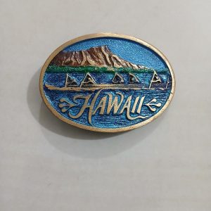 Hawaii vintage belt buckle – front view