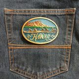 Hawaii vintage belt buckle – on jeans back pocket
