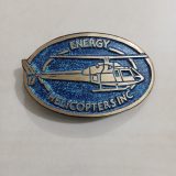 Helicopters Inc vintage belt buckle – front view