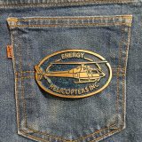 Helicopters Inc vintage belt buckle – on jeans back pocket