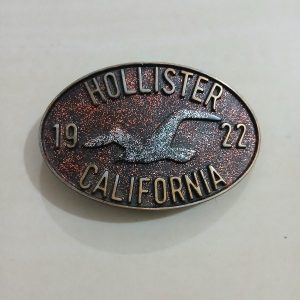 Hollister California 1922 vintage belt buckle – front view