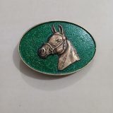 Horse Head vintage belt buckle – front view