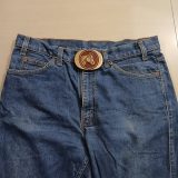 Horse Head vintage belt buckle – worn on belt with jeans