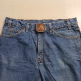 Horse Head vintage belt buckle – worn on belt with jeans