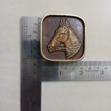 Horse Head vintage belt buckle – with ruler for size