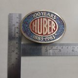 Huber 100 Years 1883-1983 vintage belt buckle – with ruler for size