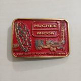 Hughes Micon vintage belt buckle – front view