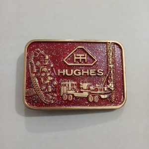 Hughes vintage belt buckle – front view