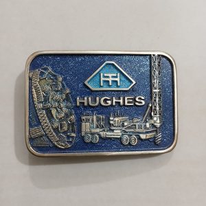 Hughes vintage belt buckle – front view