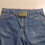 Hydra Rig Coiled Tubing Nitrogen Snubbing vintage belt buckle – worn on belt with jeans