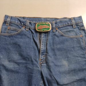 Hydra Rig Coiled Tubing Nitrogen Snubbing vintage belt buckle – worn on belt with jeans