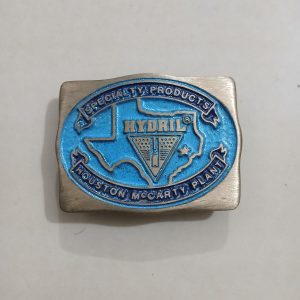 Hydril Specialty Products Houston vintage belt buckle – front view