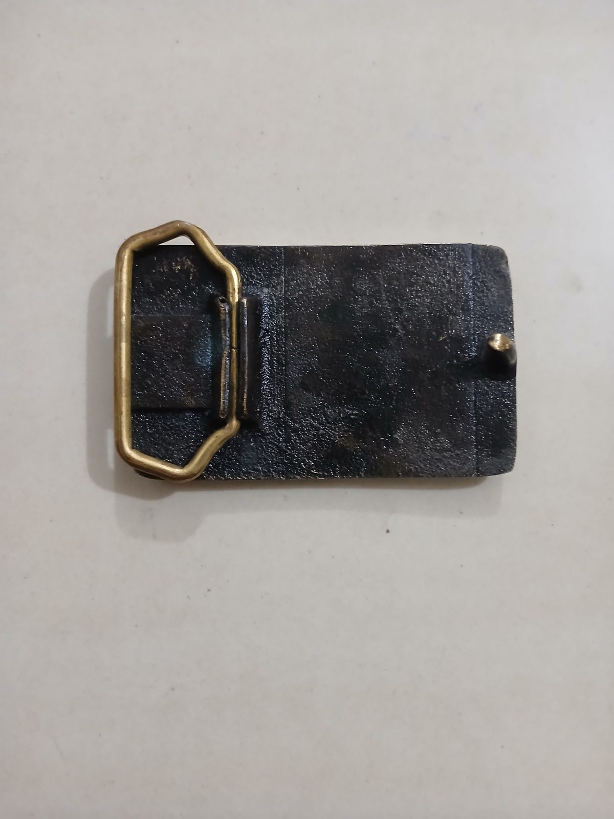 Hydril Vintage Belt Buckle – Back view Hydril vintage belt buckle – back view