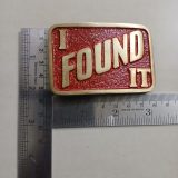 I Found It vintage belt buckle – with ruler for size