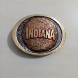 Indiana Basketball vintage belt buckle – front view
