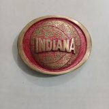 Indiana Basketball vintage belt buckle – front view